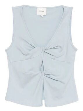 Reformation Tefi Light Blue Twist Knit Tank